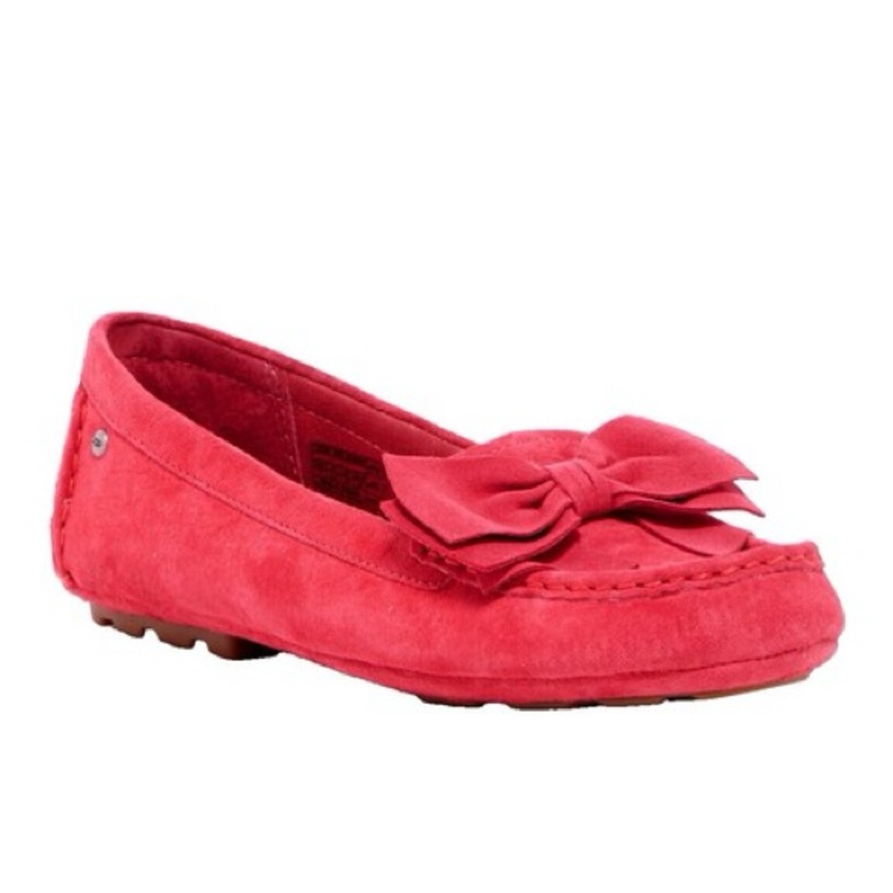 UGG Suede Bow Slip-on Comfort Flat,US 8.5